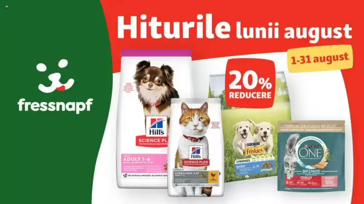 Catalog Fressnapf (valid până la 31-08)