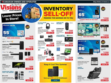 Visions Electronics flyer week 31 Page 1