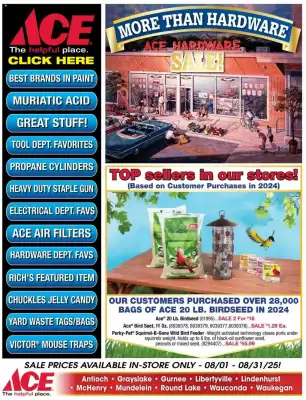Ace Hardware Weekly Ad (valid until 31-08)