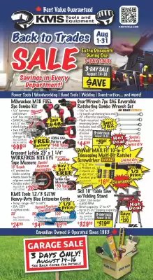 KMS Tools flyer (valid until 8-08)