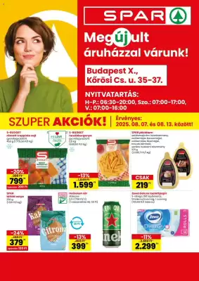 Spar akciós újság (érvényes eddig: 13-08)