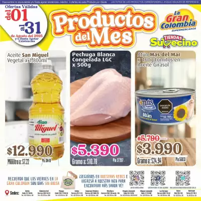 Catálogo La Gran Colombia (válido hasta 31-08)