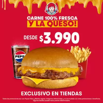 Catálogo Wendy's (válido hasta 31-08)