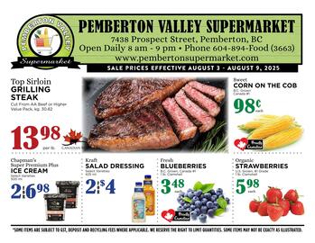 Pemberton Valley Supermarket flyer week 31 Page 1