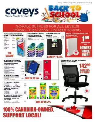 Covey Basics flyer (valid until 5-09)