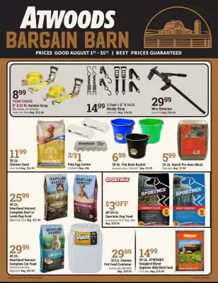 Atwoods Ranch & Home Weekly Ad (valid until 31-08)