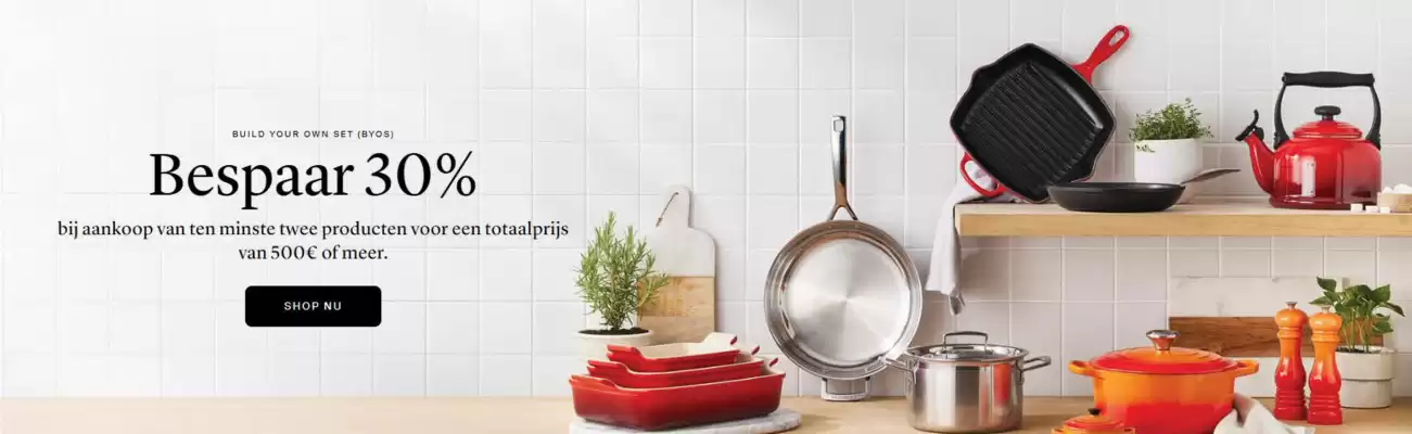 Le Creuset folder (geldig t/m 30-09)