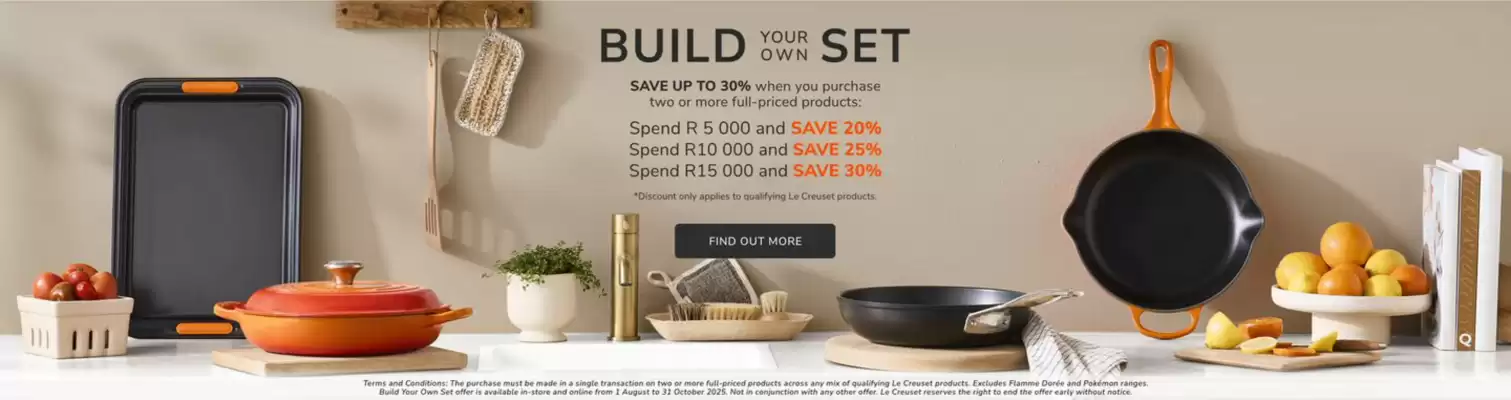 Le Creuset catalogue (valid until 31-10)
