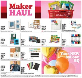 Michaels Weekly Ad week 32 Page 1