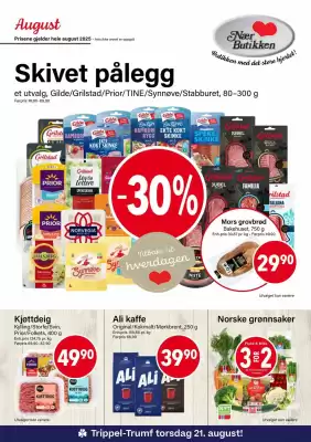 Nærbutikken Kundeavis (gyldig til 31-08)