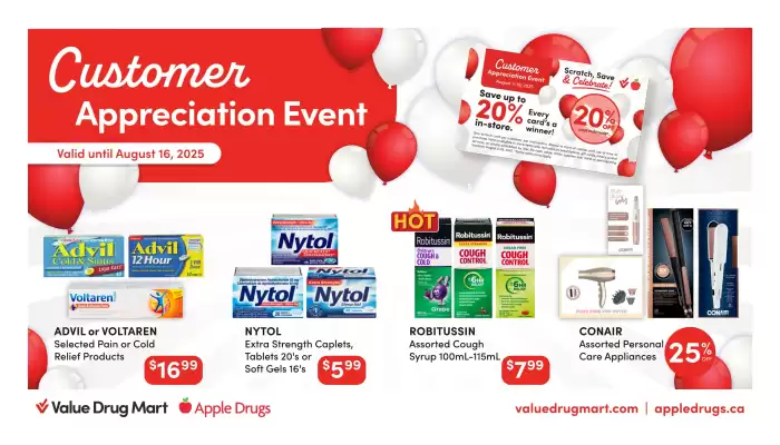 Apple Drugs flyer (valid until 16-08)