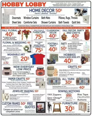 Hobby Lobby Weekly Ad (valid until 9-08)