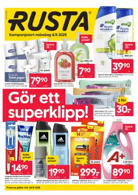 Rusta reklamblad (giltig till och med 9-08)