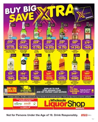 Shoprite Liquor catalogue (valid until 17-08)