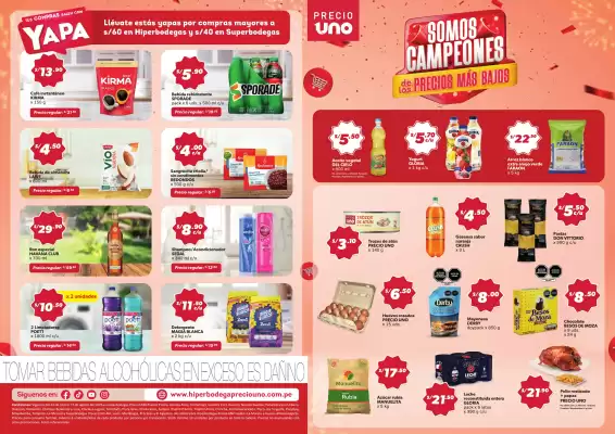 Catálogo Hiperbodega Precio Uno (válido hasta 17-08)