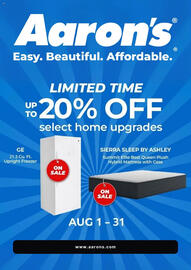 Aaron's Weekly Ad Page 1
