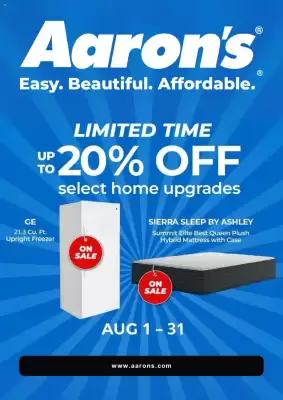 Aaron's Weekly Ad (valid until 1-09)