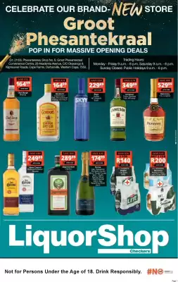 Liquor Shop catalogue (valid until 15-08)