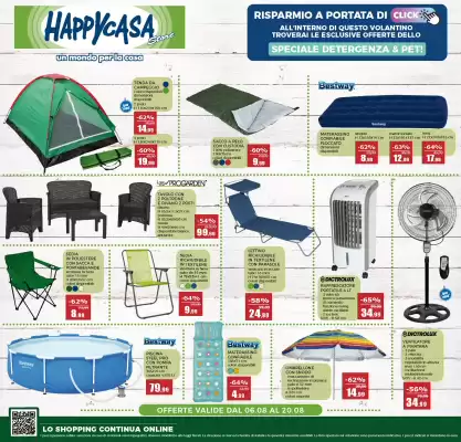 Volantino Happy Casa (valido fino al 20-08)