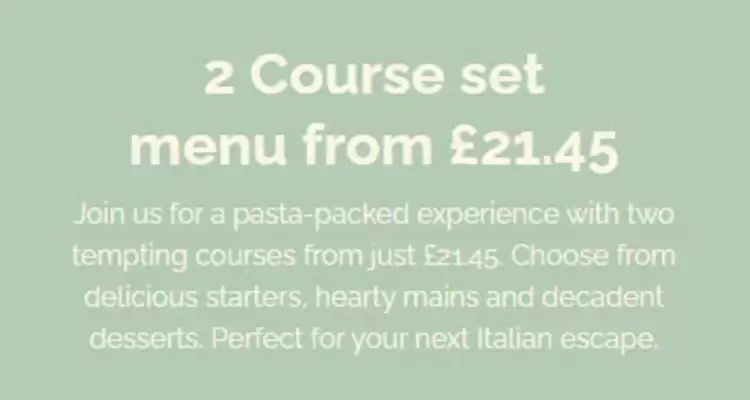 Bella Italia leaflet (valid until 10-08)