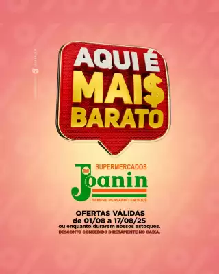 Catálogo Supermercados Joanin (válido até 17-08)