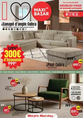 Catalogue Maxi Bazar (valable jusqu'au 31-08)