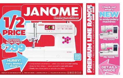 Janome catalogue Page 1