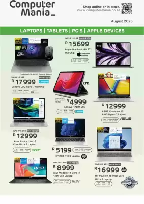 Computer Mania catalogue