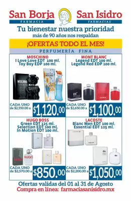 Catálogo Farmacias San Isidro y San Borja (válido hasta 31-08)