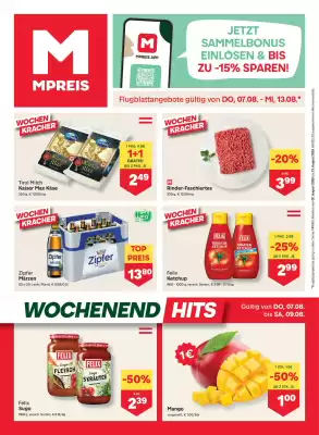 MPreis Flugblatt (gültig bis 13-08)