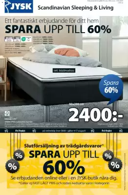 JYSK reklamblad (giltig till och med 17-08)