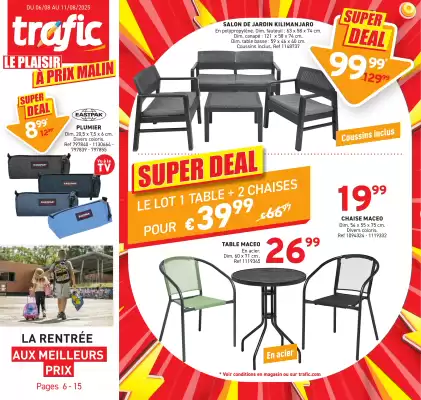 Catalogue Trafic (valable jusqu'au 18-08)