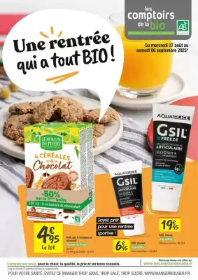 Catalogue Les Comptoirs de la Bio (valable jusqu'au 6-09)