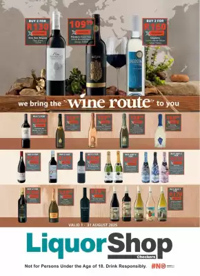 Liquor Shop catalogue (valid until 31-08)