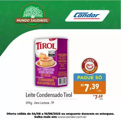 Catálogo Supermercados Condor (válido até 10-08)