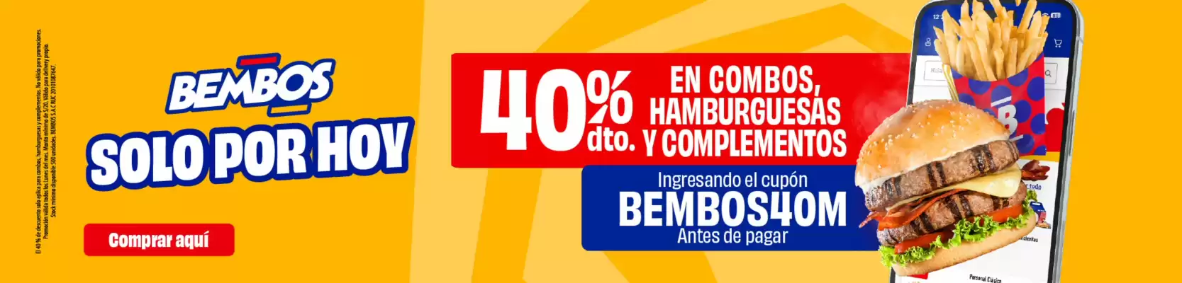 Catálogo Bembos (válido hasta 31-08)