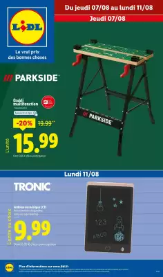 Catalogue Lidl (valable jusqu'au 11-08)
