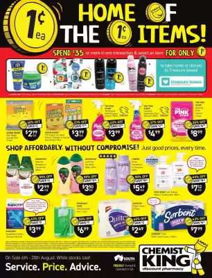 Chemist King catalogue (valid until 20-08)