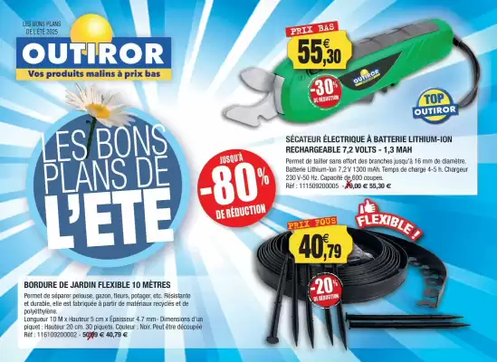 Catalogue Outiror (valable jusqu'au 31-08)