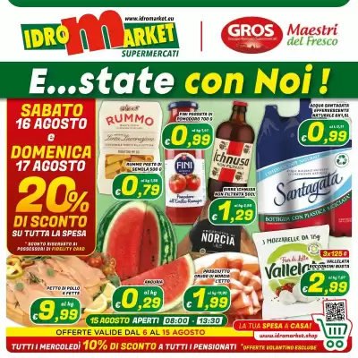 Volantino Idromarket (valido fino al 15-08)