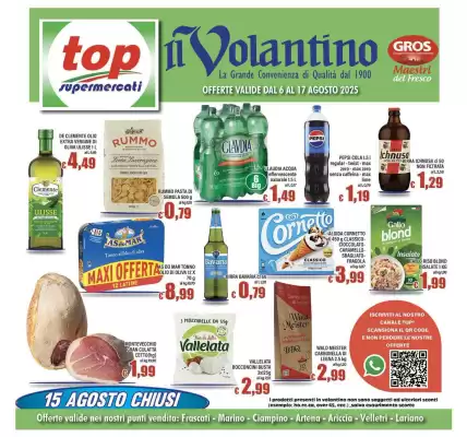 Volantino Top Supermercati (valido fino al 17-08)