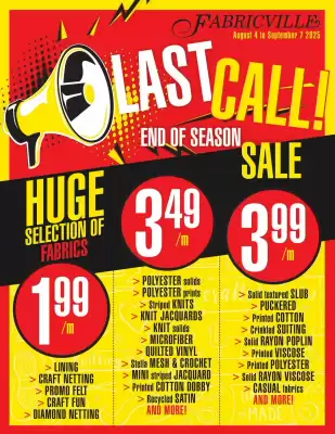 Fabricville flyer (valid until 7-09)