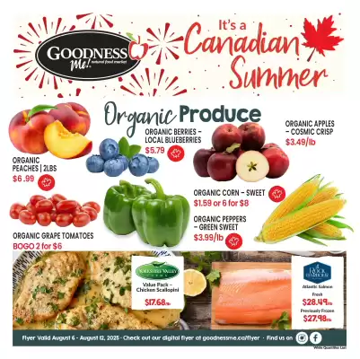 Goodness Me flyer (valid until 13-08)