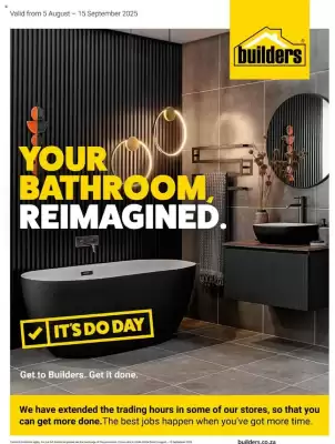 Builders Express catalogue (valid until 15-09)