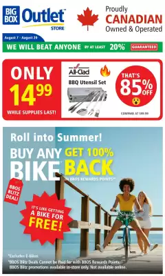 Big Box Outlet Store flyer (valid until 13-08)