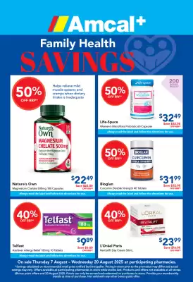 Amcal Pharmacies catalogue