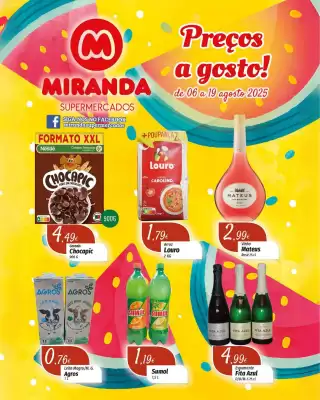 Folheto Miranda Supermercados (válido até 19-08)