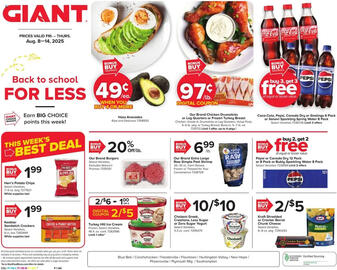 GIANT Weekly Ad week 32 Page 1
