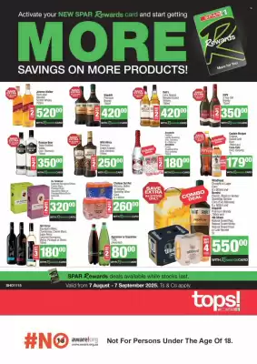 Spar Tops catalogue (valid until 7-09)