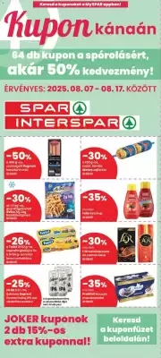 Spar akciós újság (érvényes eddig: 17-08)